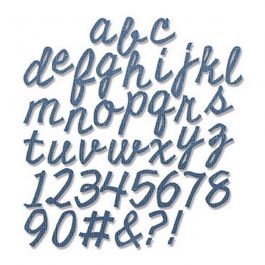 Sizzix Thinlits Fustella, Lettere Delicate