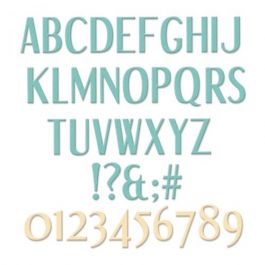 FUSTELLA THINLITS SIZZIX Alfabeto Tiny Type Minuscolo 664407 Stampa