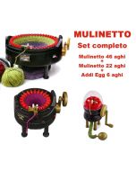 Set completo Mulinetto 46 Aghi + Mulinetto 22 Aghi + AddiEgg 6 aghi
