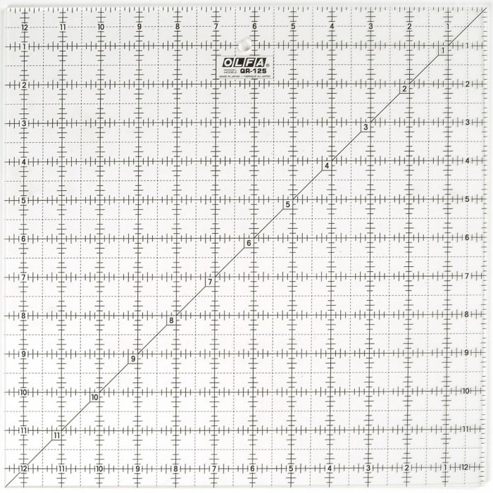 Righello Per Trapuntatura Olfa - Trasparente, Antiscivolo - Per Cucito E Patchwork - Foto 9