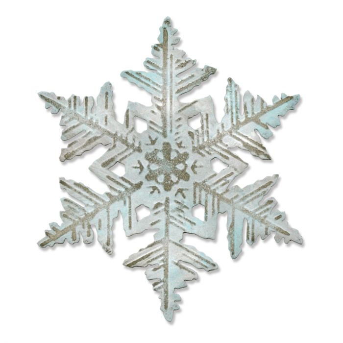 Fustella - motivo fiocco di neve - dim. sagoma 25 mm - CWR