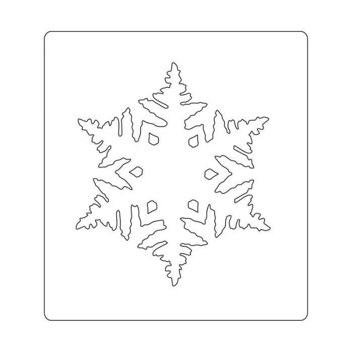 Fustella Sizzix Bigz - Fiocco di neve - 663003 stafil