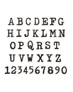Fustella Sizzix Bigz XL "Alfabeto maiuscolo, macchina da scrivere" - 661198