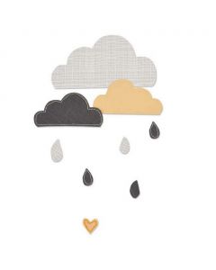 Fustella Sizzix Bigz "Giorni nuvolosi, pioggia e nuvole" - 661380