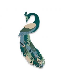 Fustella Sizzix Thinlits "Pavone" - 661707