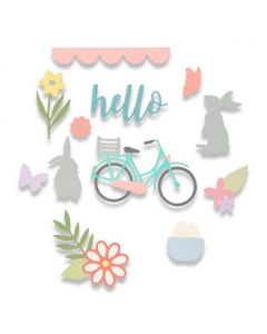 Fustella Sizzix Thinlits "Tempo di primavera" - 662515