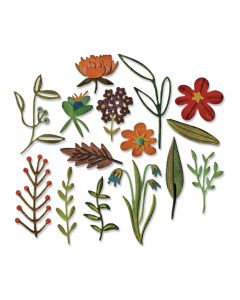 Fustella Sizzix Thinlits "Set floreale naturale #2" - 662701