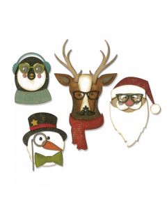 Fustella Sizzix Thinlits "Natale cool" - 663099