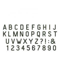 Fustella Sizzix Bigz XL "Alfabeto lavagna con lettere" - 663111