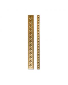 Fustella Sizzix Impresslits 3D (Thinlits + Embossing) "Bordura di stelle" - 663297