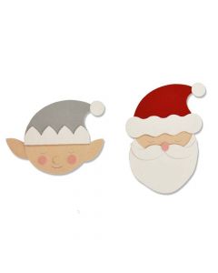 Fustella Sizzix Bigz "Babbo Natale con elfo" - 663378