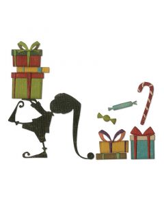 Fustella Sizzix Thinlits "Aiutante di Babbo Natale" - 664192