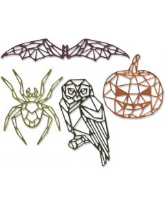 Fustella Sizzix Thinlits "Halloween geometrico" - 664208
