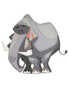 Fustella Sizzix Thinlits "Clarence, elefante colorize" - 664428