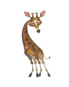 Fustella Sizzix Thinlits "Gertrude, giraffa colorize" - 664429