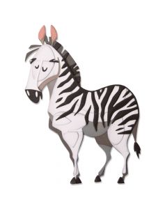 Fustella Sizzix Thinlits "Winifred, zebra colorize" - 664430