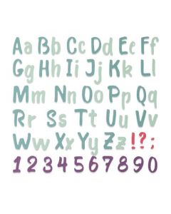 Fustella Sizzix Thinlits "Alfabeto in grassetto" - 664491