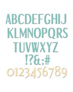 Fustella Sizzix Thinlits "Alfabeto stilizzato" - 665488