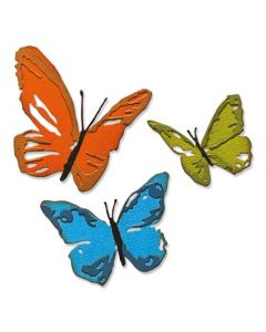 Fustella Sizzix Thinlits "Farfalle dipinte" - 665848