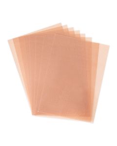 Set 8 fogli di plastica termoretraibile Oro rosa metallizzato Sizzix - 666077