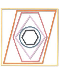 Fustella Sizzix Thinlits "Cornici geometriche" - 666128