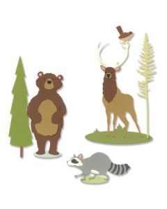 Fustella Sizzix Thinlits "Animali della foresta #2" - 666241