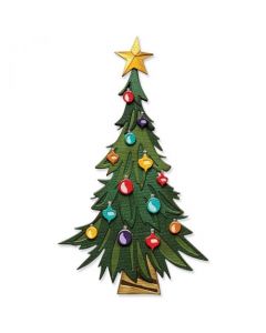 Fustella Sizzix Thinlits "Albero di Natale da ritagliare, colorize" - 666332