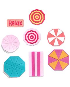 Fustella Sizzix Framelits "Teli mare e ombrelloni #2" - 666656