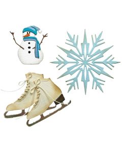Fustella Sizzix Thinlits "Natale, desideri invernali vault" - 666717