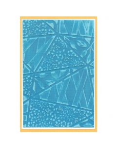 Fustella Sizzix Embossing Textured Impression 3D "Floreale frammentato" - 666777