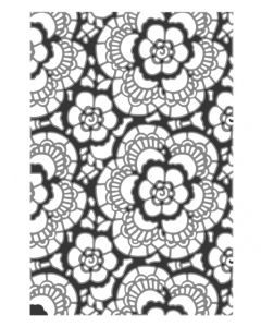 Fustella Sizzix Embossing Texture Fades 3D "Merletto vault" - 666865