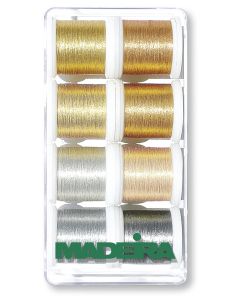 Box 8 fili ricamo Metallic Smooth Madeira - mt. 200