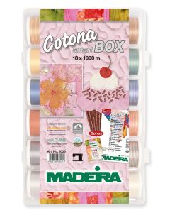 Cotona Smart Box 18 filati cotone Madeira - mt. 1000