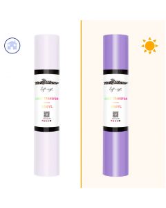 Vinile termoadesivo cambia colore Teckwrap - Da bianco a lavanda