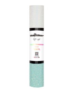 Vinile termoadesivo cambia colore glitterato Teckwrap - Da bianco a verde acqua