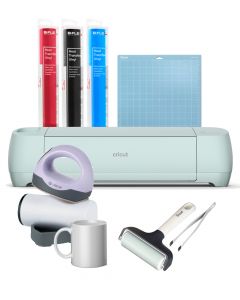 Cricut Explore 3 con Starter Kit Vinili + Mini Termopressa
