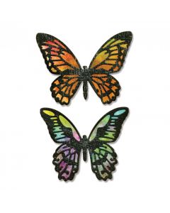 Fustella Thinlits Sizzix "Farfalle dettagliate" - 661182