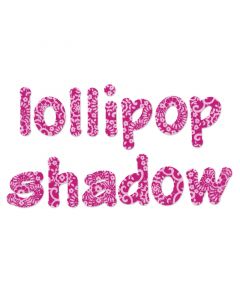 Fustella Sizzix Bigz "Lollipop shadow" alfabeto minuscolo - 660112