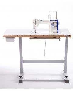 Macchina per cucire sartoriale artigianale Juki TL 2200 QVP Mini + Tavolo banco da lavoro professionale