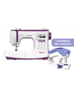 Macchina per cucire elettronica Necchi NC204D + 13 piedini extra + PINZA VARIO PRYM