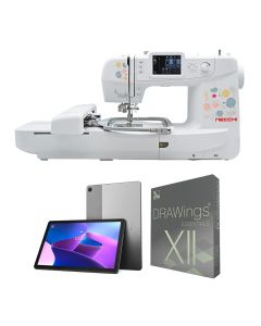 Macchina per cucire e ricamare Necchi Sweet NE210 con TABLET LENOVO TAB e SOFTWARE - Ed. Eleonora Galvagno