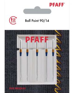 PFAFF Set 5 aghi a punta sferica "Ball Point" per tessuti elasticizzati