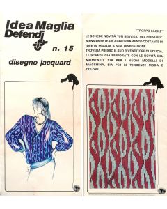 Scheda Idea Maglia per maglieria n.15 - Disegno Jacquard