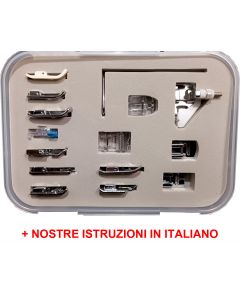 Set 14 Piedini + lineare di guida con nostre istruzioni in italiano personalizzate