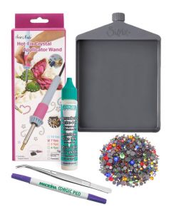 Applicatore Strass 7 punte con Starter kit + accessori e 1440 strass