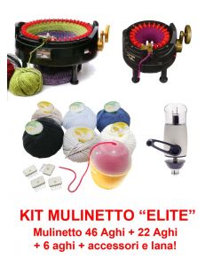 Set super completo "Elite" Mulinetto 46 Aghi + Mulinetto 22 Aghi + Mulinetto 6 aghi + Starter kit