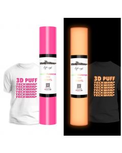 Vinile termoadesivo Glow In The Dark effetto 3D Teckwrap - Rosa neon