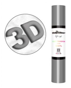 Vinile termoadesivo effetto 3D Teckwrap - Argento